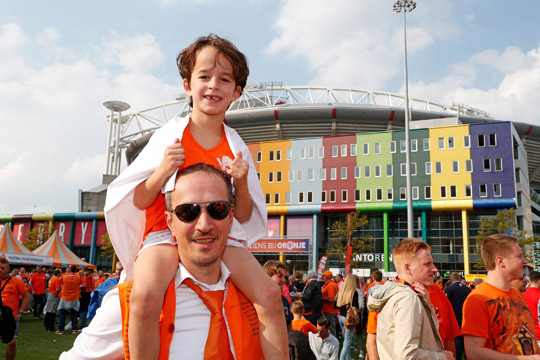 Nederlands elftal supporters (beeld van KNVB)