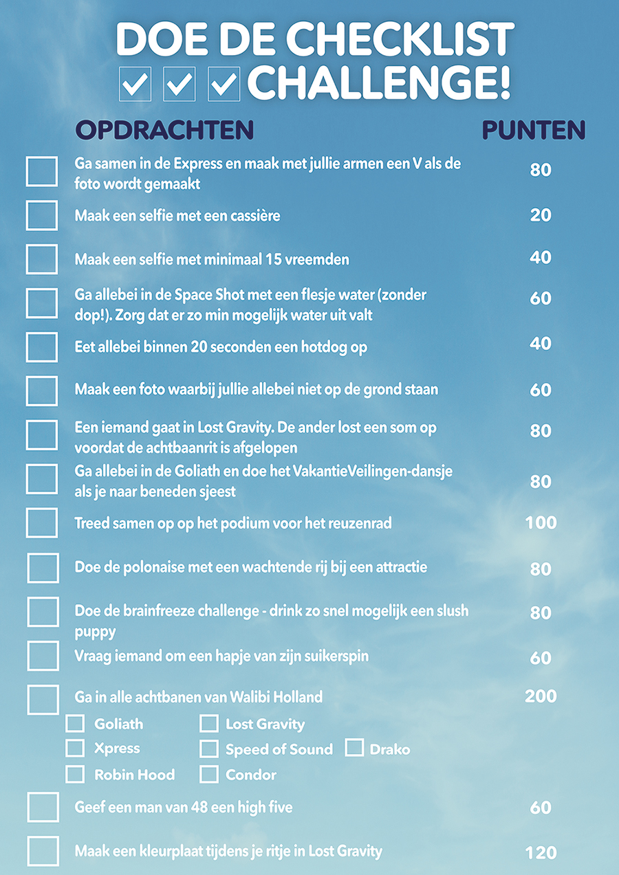 checklist challenge
